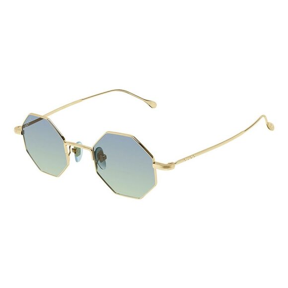NEW GUCCI SUNGLASSES GUCCI GG1814S 004 GOLD/LIGHT BLUE GRADIENT EYEWEAR
